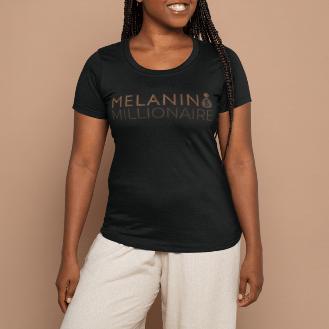 Melanin Millionaire Money Bag Women's Tee